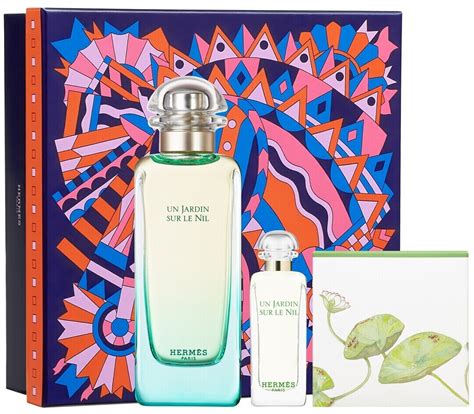 hermes un jardin sur le nil sale|Hermes jardin perfume set.